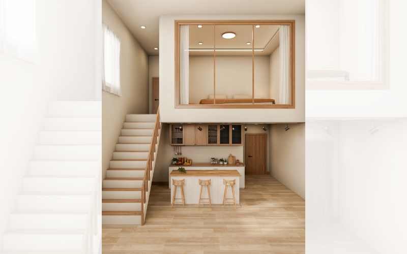 Built-In Under Stair Cabinets for Living or Dining Zones